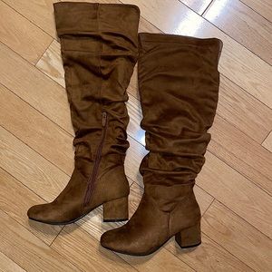Brown Knee-High Boots